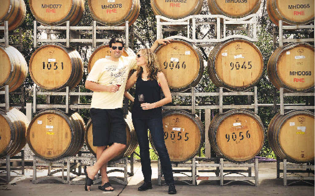 WINNING WINE LOVERS’ HEARTS: Adrian and Rebecca Santolin, makers of the Boy Meets Girl range for Naked Wines. WINNING WINE LOVERS’ HEARTS: Adrian and Rebecca Santolin, makers of the Boy Meets Girl range for Naked Wines.